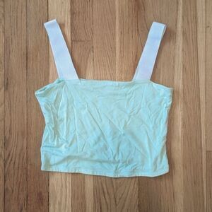 Emma & Sam mint green crop lounge top